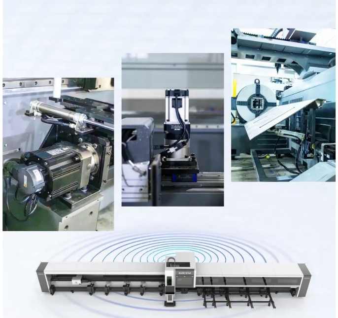 高顏亮相！力星激光NS-6022HG三卡盤光纖激光切管機如期而「智」！