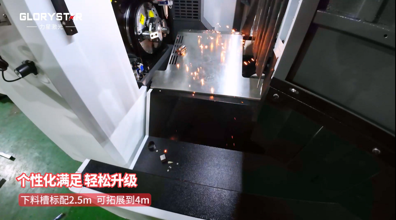 有精度！有速度！VS6012TG雙卡盤光纖激光管材切割機