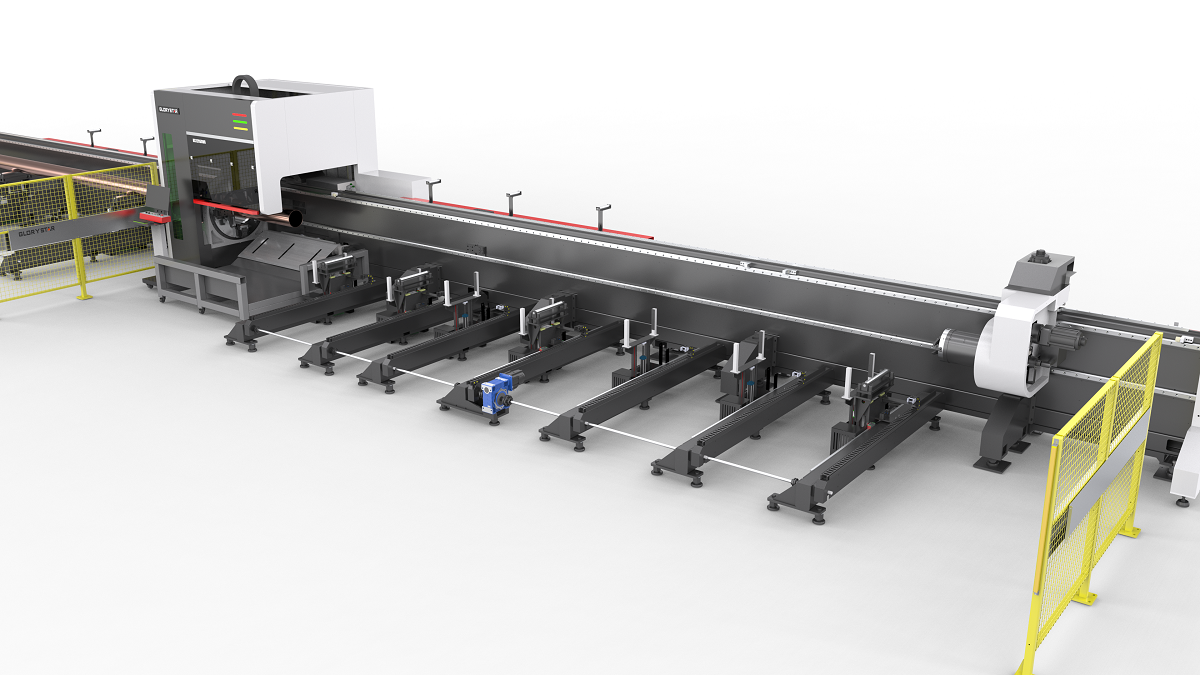 ?? 三卡盤(pán)重型激光管材切割機(jī) ?? 三卡盤(pán)重型激光管材切割機(jī)