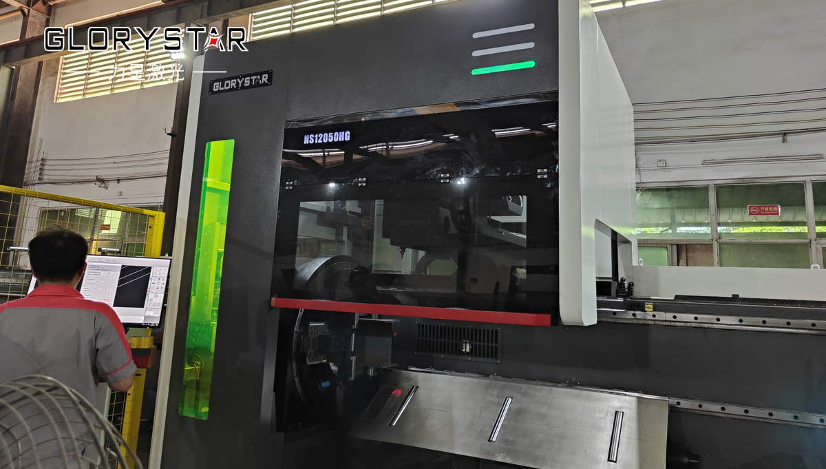 NS12050超長版520卡盤重型激光切管機爆款來襲！助力“新基建” 未來可期！